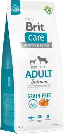 Brit Care Grain-free Adult Small & Medium Salmon 2X12Kg