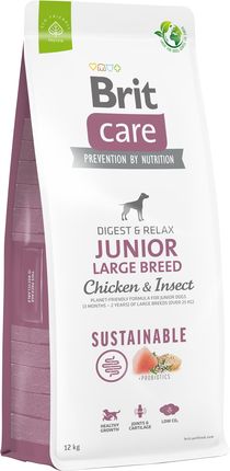 Brit Care Sustainable Junior Large Chicken Insect 2X12Kg