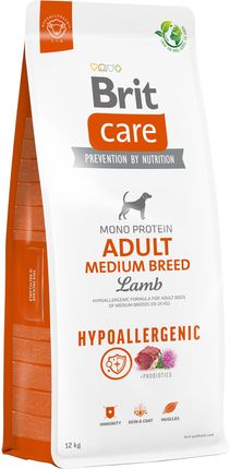 Brit Care Hypoallergenic Adult Medium Breed 2X12Kg