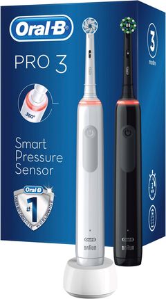 Szczoteczka elektryczna Oral-B PRO 3 3900 Duo Black/White