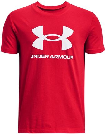 Dziecięca Koszulka z krótkim rękawem Under Armour UA Sportstyle Logo SS 1363282-890 – Czerwony
