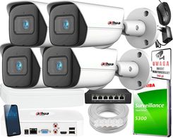 Dahua Zestaw Do Monitoringu Ip Wizsense 4X Ipc-Hfw3841E-As-0280B-S2 Nvr4108-4Ks2/L (ZM26263)