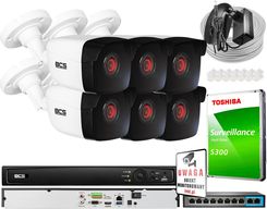 Bcs View Zestaw Monitoringu 6 Kamer 4 Mpx Ir 30M Funkcje Inteligentne (ZM23218)