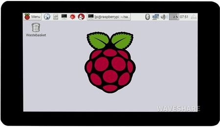 Pojemnościowy wyświetlacz 7"  dotykowy dla Raspberry Pi 800×480