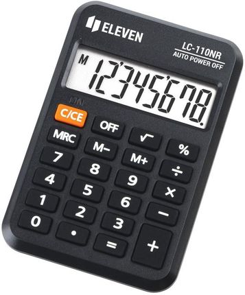 Kalkulator Biurowy Kieszonkowy 8 Cyfrowy Eleven Lc 110Nr Czarny