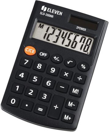 Kalkulator Biurowy Kieszonkowy 8 Cyfrowy Eleven Sld 200Nr Czarny