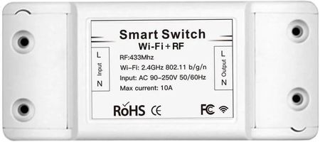 Inteligentny przekaźnik Wi-Fi/RF 433 z możliwością sterowania pilotem radiowym