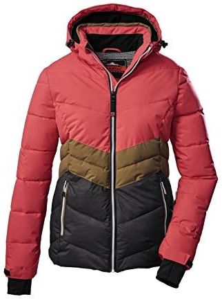 killtec KSW 1 WMN SKI QLTD JCKT Women's Down Look Winter Jacket with Removable Hood and Snow Guard killtec KSW 1 WMN SKI QLTD JCKT Women's Down Look Winter Jacket with Removable Hood and Snow Guard