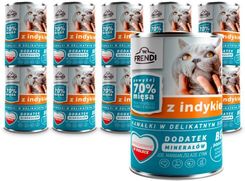 Frendi Mokra Karma Dla Dorosłych Kotów Z Kawałkami Indyka W Sosie 12X400G