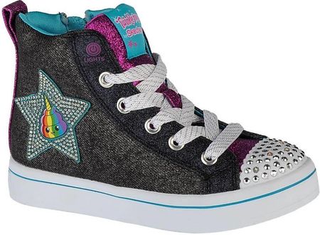 buty sneakers dla dziewczynki Skechers Twi-Lites Patch Cuties 20234L-BKMT