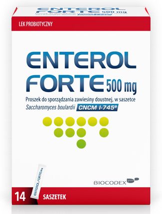 Enterol Forte Probiotyk 500 mg 14 saszetek