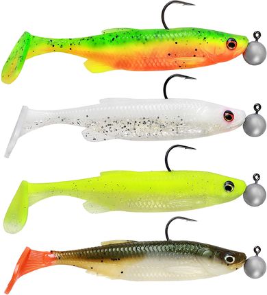 Savage Gear Zestaw Gum Zbrojonych Fat Minnow T-Tail Rtf Dark Water Mix 11 10,5