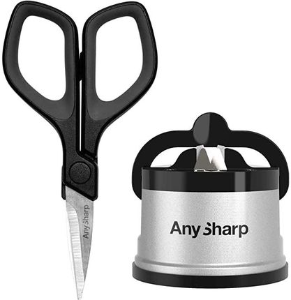 AnySharp Classic Silver Ostrzałka z nożyczkami (ASMULTISILSIZZ) (619098087598)