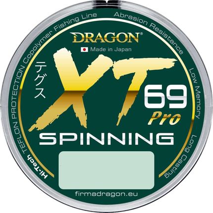 Dragon Żyłka Xt69 Pro Spinning 0,35 szarozielona