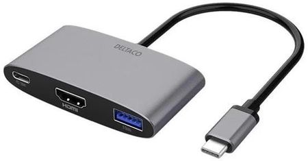 Deltaco USB-C till HDMI/USB A adapter 4K 60Hz US (USBCHDMI22)