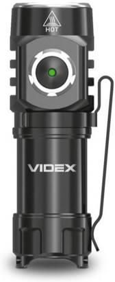 Videx Taktyczna Latarka Led 10W Ip65 5700K Akumulator 800Mah Czarny Mat