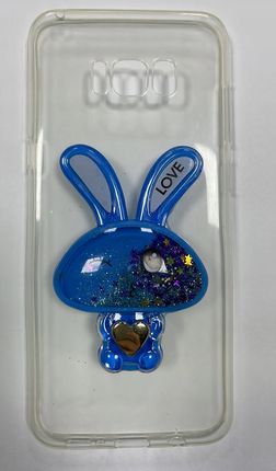 Forcell Etui Wzór 3D Króliczek Glitter Samsung S8+