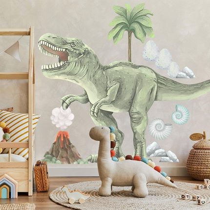 Pastelowe Love Dinozaur T Rex Xxl Naklejka Na Ścianę 12516157