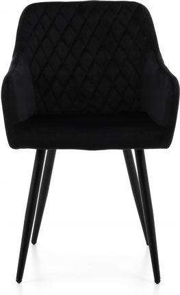 Home Design Krzesło Tapicerowane Welurowe Czarne Aksamit E8227Cd5-9Edd-41D9-889D-0C80F7E69826