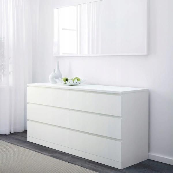 Ikea Malm Komoda 6 Szuflad 160X78 Cm Biały 994Efdb5-1E3A-4C3A-82E0-869044584887