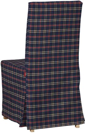 Dekoria Sukienka Na Krzesło Henriksdal Długa Granatowo Czerwona Kratka Bristol 592-142-68