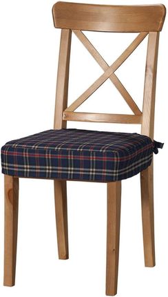 Dekoria Siedzisko Na Krzesło Ingolf Granatowo Czerwona Kratka Inglof Bristol 593-142-68