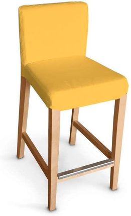 Dekoria Sukienka Na Krzesło Barowe Henriksdal Krótka Żółty Loneta 599-133-40