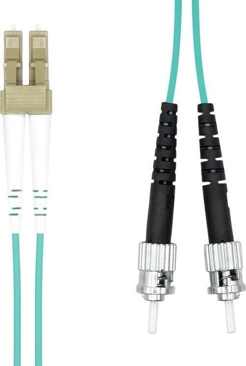 OM3 LC LC Fiber Cable - Duplex 10G Multimode 50/125 Fiber Patch Cable Aqua Jumpers