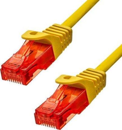 Proxtend U/UTP CAT6 LSZH AWG 24 CU żółty 25CM