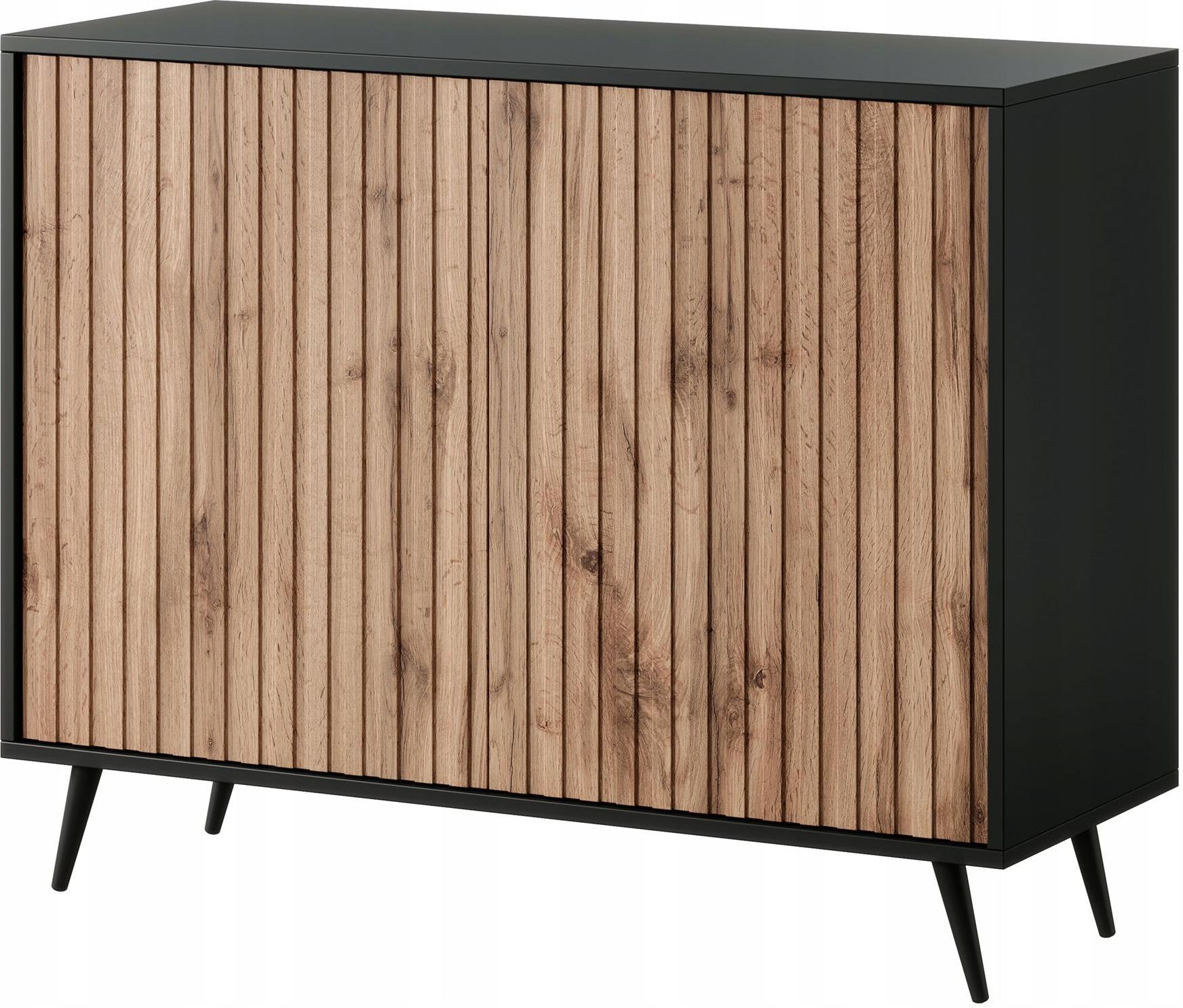 Selsey Komoda Bello 104 Cm Czarna Dąb Wotan Lamele Dd766Bda-1942-44Cc ...