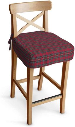 Dekoria Siedzisko Na Krzesło Barowe Ingolf Czerwona Kratka Bristol 897-126-29