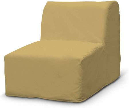 Dekoria Pokrowiec Na Fotel Lycksele Prosty Zgaszony Żółty Cotton Panama 1002-702-41