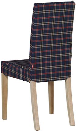 Dekoria Sukienka Na Krzesło Harry Krótka Granatowo Czerwona Kratka Bristol 587-142-68