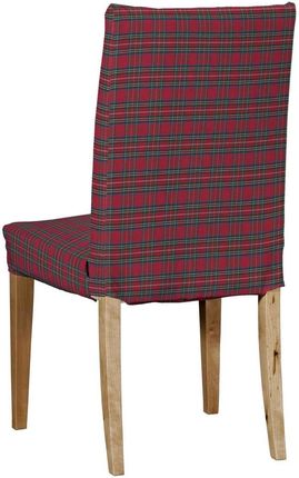 Dekoria Sukienka Na Krzesło Henriksdal Krótka Czerwona Kratka Bristol 591-126-29