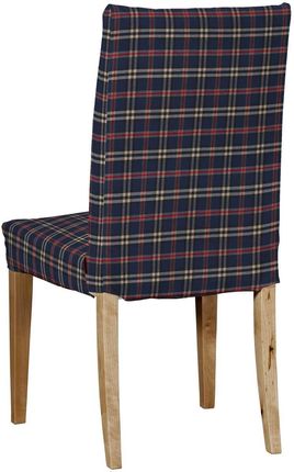 Dekoria Sukienka Na Krzesło Henriksdal Krótka Granatowo Czerwona Kratka Bristol 591-142-68