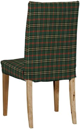 Dekoria Sukienka Na Krzesło Henriksdal Krótka Zielono Czerwona Kratka Bristol 591-142-69