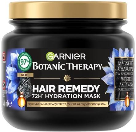 Garnier Botanic Therapy Węgiel Aktywny i Olej z Czarnuszki maska do włosów 340 ml