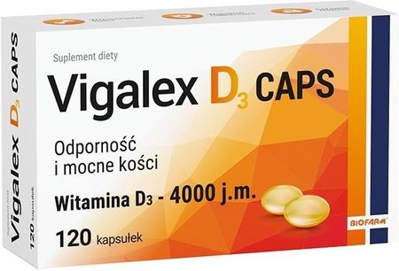 Vigalex D3 Caps 4000 j.m. 120 kaps