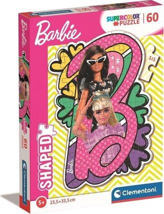 Clementoni Puzzle 60El. Super Color Barbie Shaped 509577