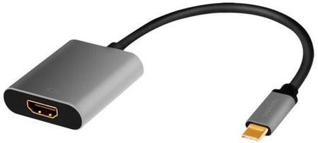 Logilink USB 3.2 Gen1 Type-C adapter C/M to HDMI 4K alu.black/grey 0.15 m