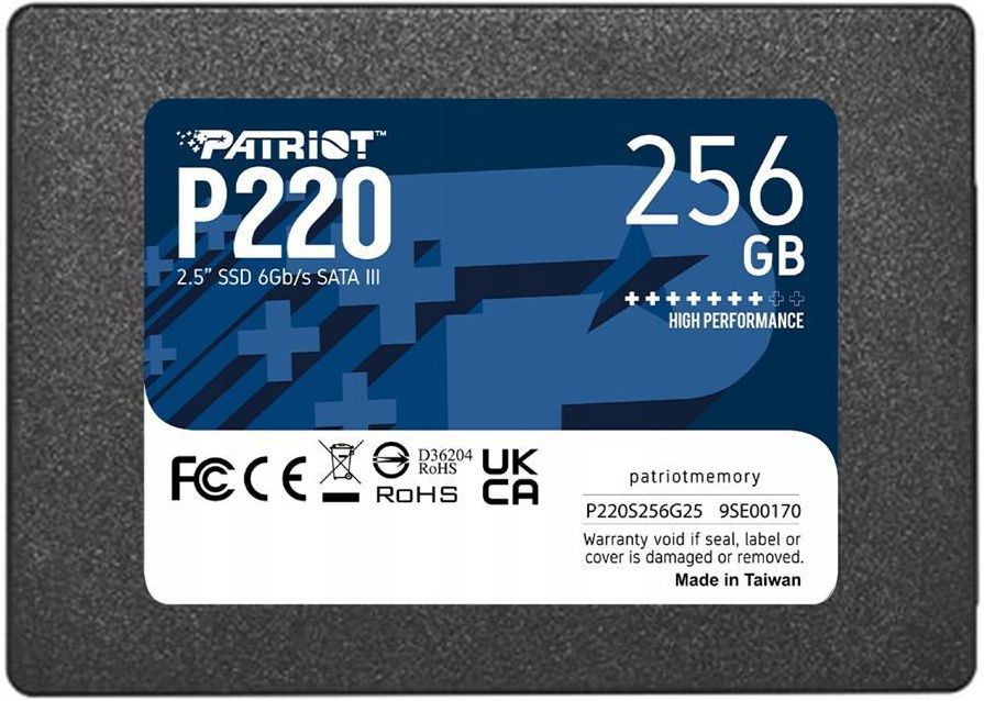 Dysk SSD Patriot Memory Ssd P220 256GB Sata3 2,5