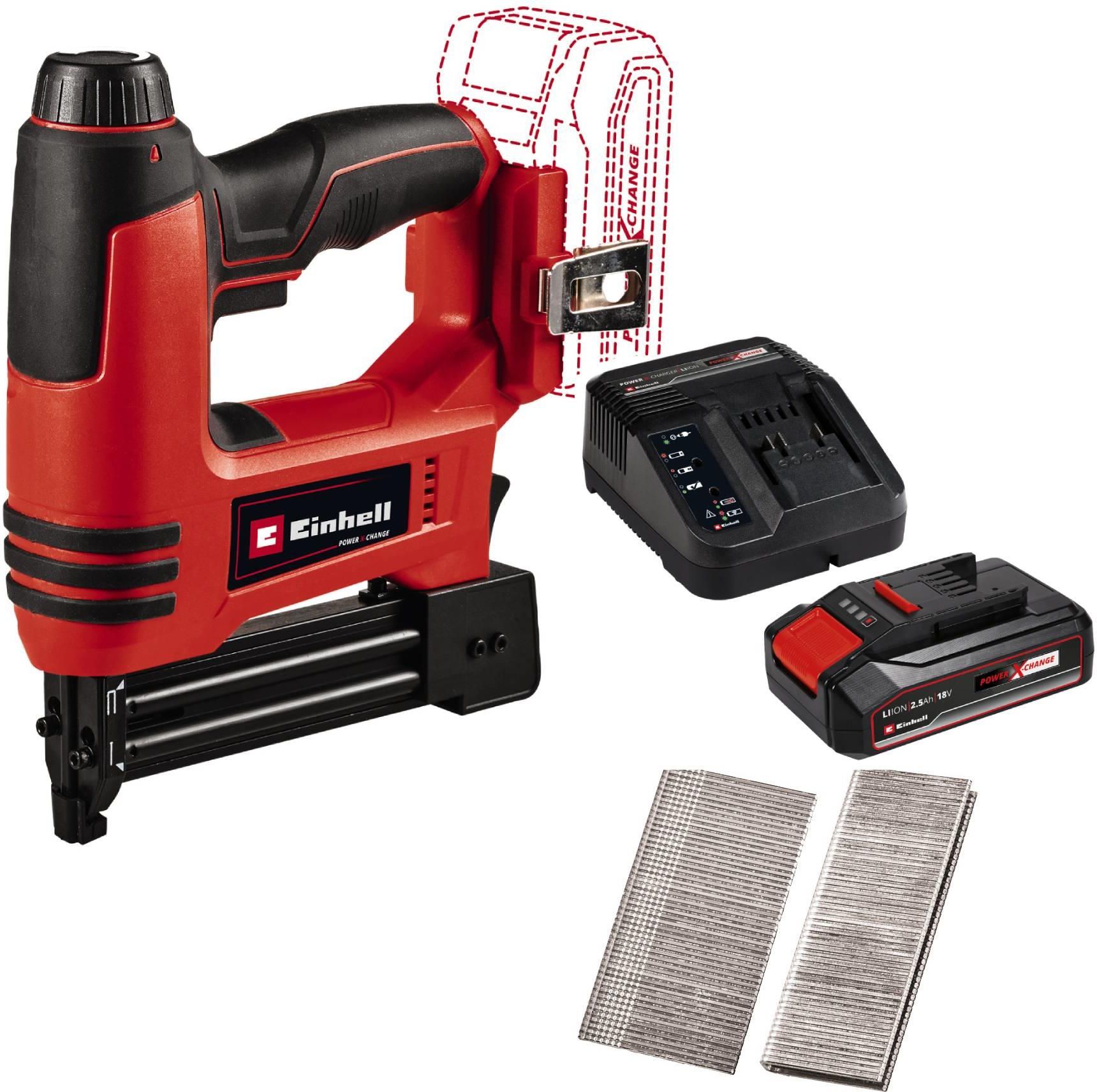 Einhell Accu Tacker TE-CN 18 Li - Solo spijkerpistool Rood/zwart, Accu