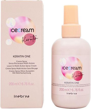 Inebrya Ice Cream Keratin One Multiaction Wielozadniowa Odżywka Do Włosów Z Keratyną 200 ml