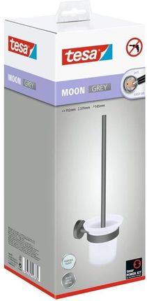 Tesa Moon Uchwyt na szczotkę do toalety szary (40581)