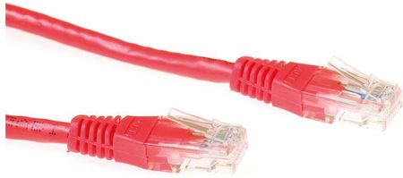 Microconnect U/Utp Cat6 0.5M czerwony Pvc