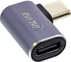 Inline Adapter Usb Type-C Male/Female Right/Left Angled, Aluminium, Grey (35900B)