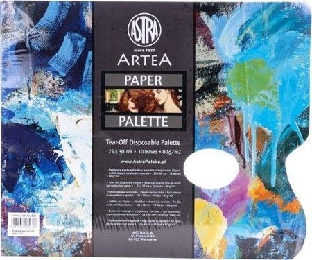 Astra Paleta papierowa 10 kartek 80g, 25x30