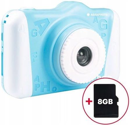 AGFAPHOTO CAM 2 Kamera Aparat Cyfrowy 12MP dla Dziecka + Karta 8GB / niebieski