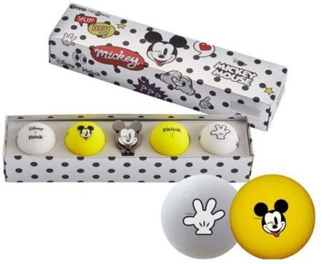 Piłki golfowe VOLVIK DISNEY MICKEY PACK (zestaw 4 piłek z markerem)