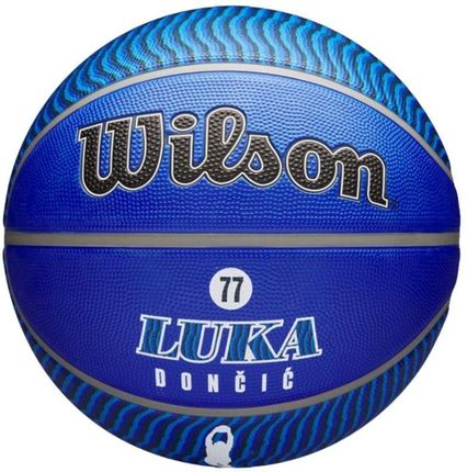Wilson Nba Player Icon Luka Doncic Outdoor Ball Wz4006401Xb Niebieski